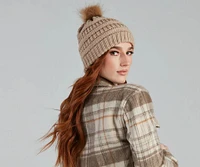 Chilly Days Knit Pom Beanie