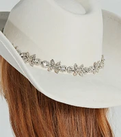Cute Nashville Rhinestone Flower Cowboy Hat