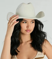 Cowgirl Cutie Faux Wool Hat