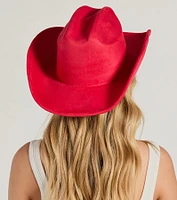 Cowgirl Cutie Faux Wool Hat