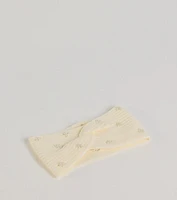 Chic Beauty Faux Pearl Head Wrap
