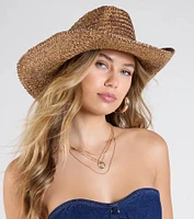 Southern Belle Straw Cowboy Hat