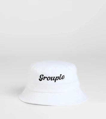 Groupie Embroidered Bucket Hat