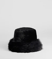 Luxe In The Chill Faux Fur Bucket Hat