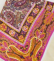 Statement Paisley Boho Satin Scarf