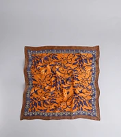 Boho Chic Floral Satin Scarf