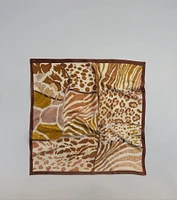 Vacay Bound Animal Print Satin Scarf