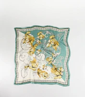 Charming Serenity Floral Satin Scarf