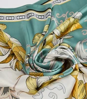 Charming Serenity Floral Satin Scarf