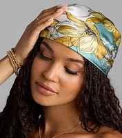 Charming Serenity Floral Satin Scarf