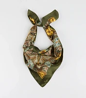 Pretty Paisley Satin Scarf