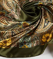 Pretty Paisley Satin Scarf