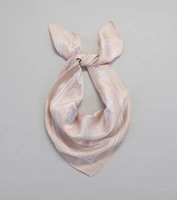 Country Chic Bandana Print Satin Scarf
