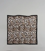 Sleek Purrfection Leopard Print Satin Scarf