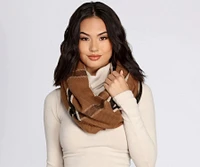 Window Pane Plaid Blanket Scarf