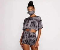 Tie Dye Facial Mask With Earloops