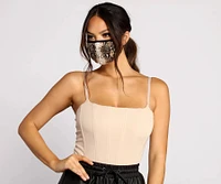 Snake Print Face Mask