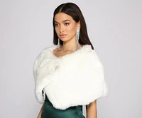 Luxe Life Faux Fur Shawl