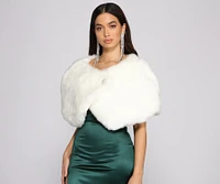Luxe Life Faux Fur Shawl