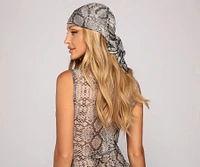 Make It Fierce Snake Print Headwrap