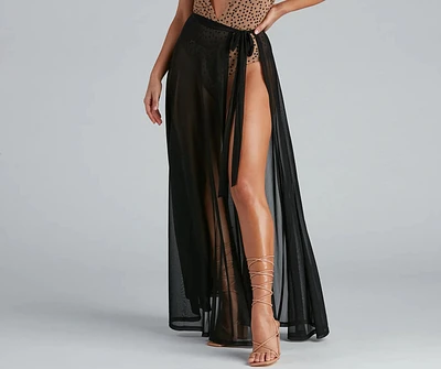 The Sun Long Mesh Swim Wrap