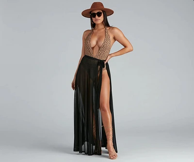 The Sun Long Mesh Swim Wrap