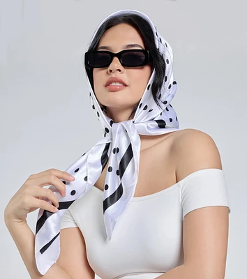 Dotted Darling Polka Dot Satin Scarf