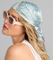Chic And Breezy Paisley Satin Scarf