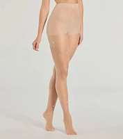 All The Details Faux Pearl Sheer Tights