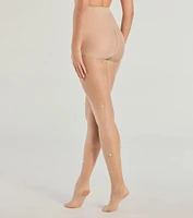 All The Details Faux Pearl Sheer Tights