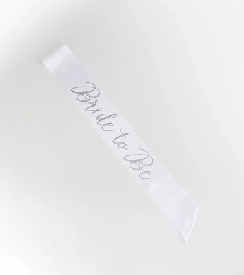 Rhinestone Bride To Be Satin Sash