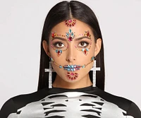Ghoul and Glam Skeleton Face Gems