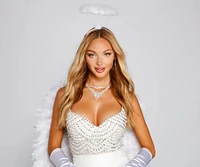 Sweet Angel Feathered Halo