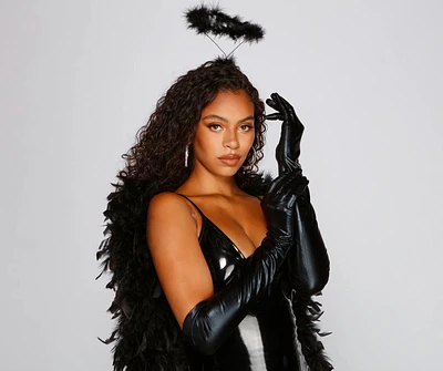 Luxe Lady Halloween Satin Sheen Gloves