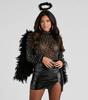 Halloween Feathered Wings