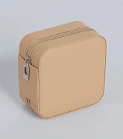 Sleek Mini Travel Jewelry Case