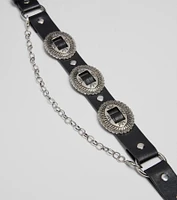 Western Concho Chain Belt Boot Charm