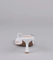 Love Story Era Heart Rhinestone Thong Heels