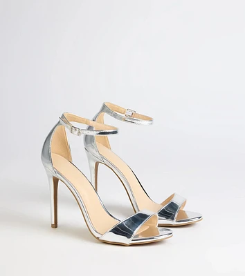 Glam Steps Metallic Stiletto Heels