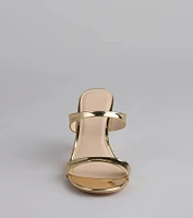 Chic Strut Strappy Block Heel Mules