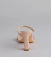 Chic Strut Strappy Block Heel Mules