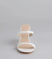 Chic Strut Strappy Block Heel Mules