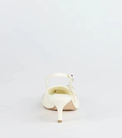 Chic Buckle Strap Sling-Back Stiletto Pumps