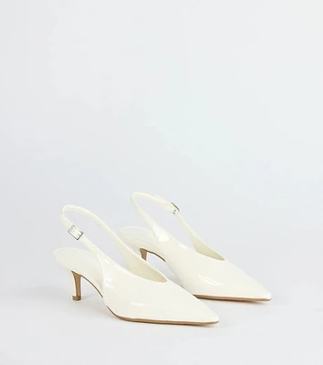 Lookin' Sleek Sling-Back Stiletto Pumps