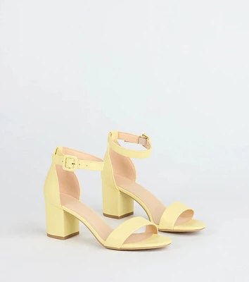 Chic Steps Low Block Heels