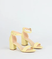 Chic Steps Low Block Heels