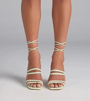 Major Moment Lace-Up Stiletto Heels