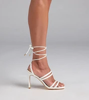 Major Moment Lace-Up Stiletto Heels