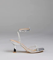 Fab Icon Butterfly Rhinestone Stiletto Heels