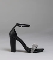 Royal Treatment Rhinestone Block Heels